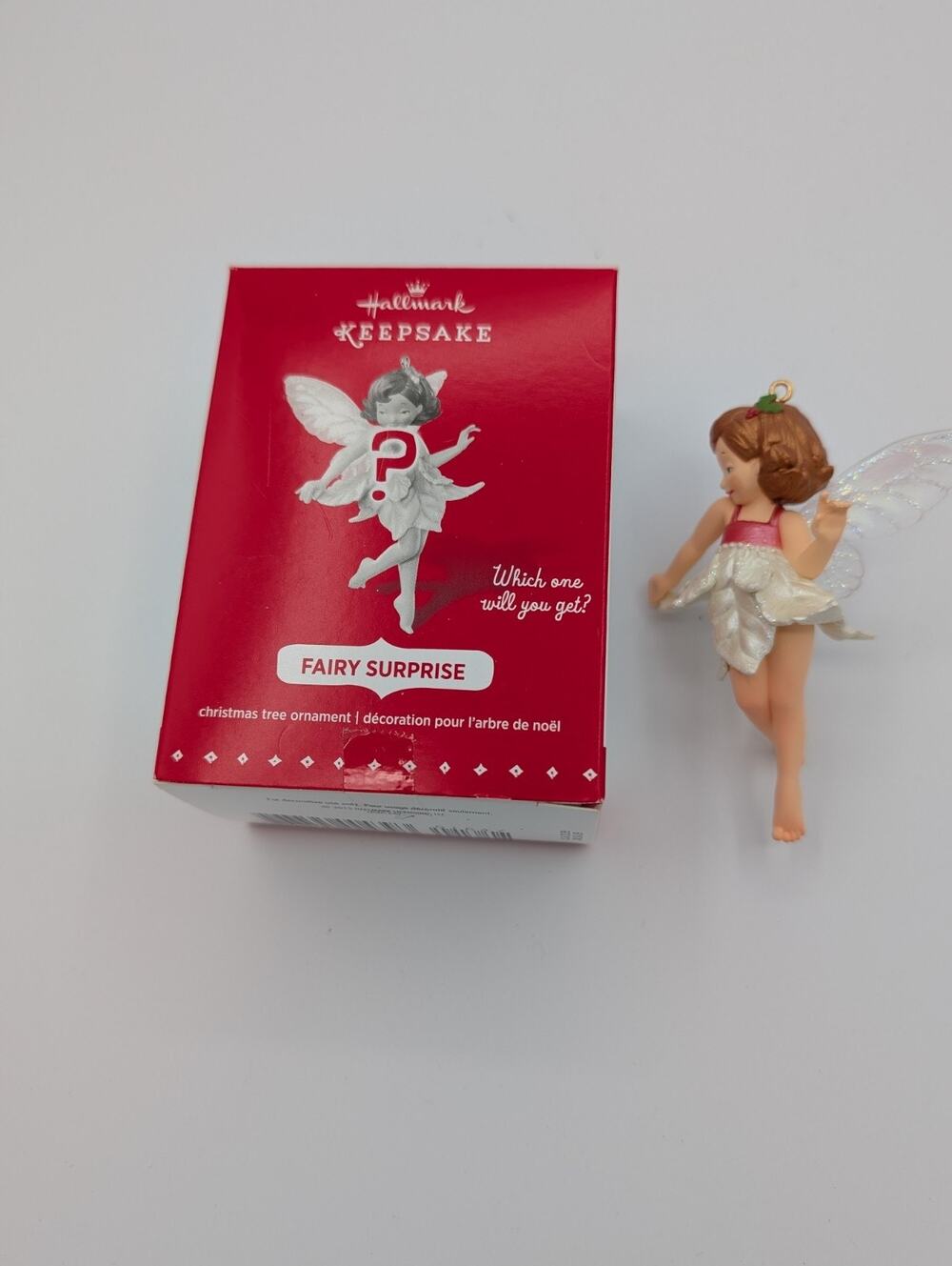 2015 Hallmark SURPRISE FAIRY MESSENGER Ornament Red MIB